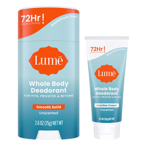 Desodorante Lume en crema invisible para cuerpo, uso diario y control de olor