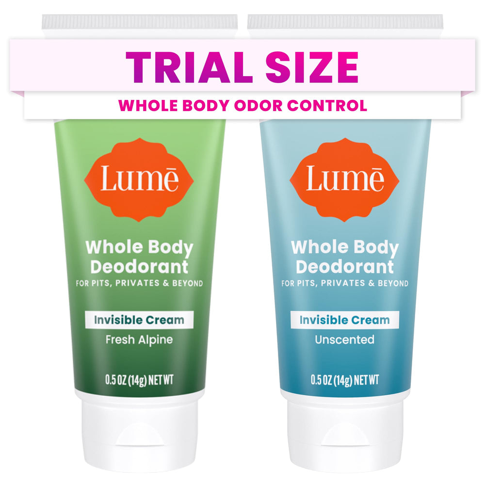 Lume: desodorante corporal mini crema invisible frente para uso diario y control de olores