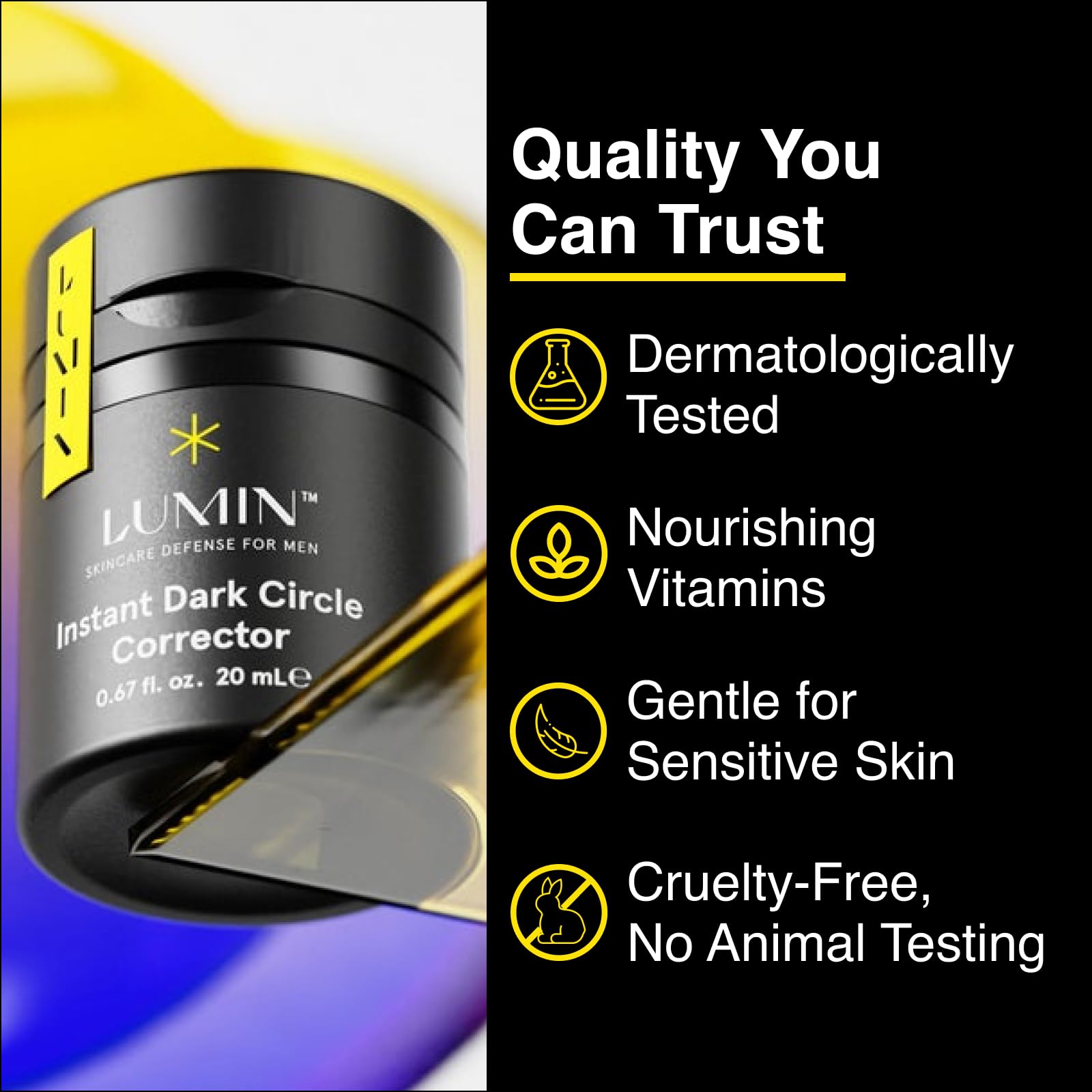 Lumin: cafeína y ácido hialurónico para revitalizar la mirada.