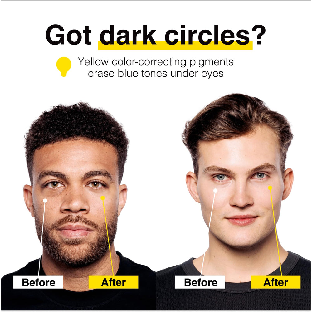 Lumin Corrector Ojeras: tono amarillo neutraliza sombras azuladas.