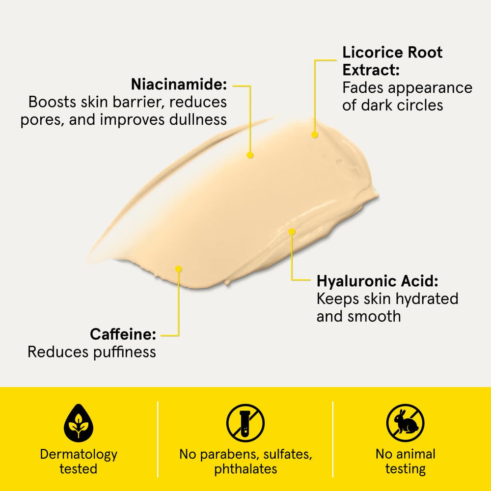 Lumin ingrediente cafeína para despertar la mirada.