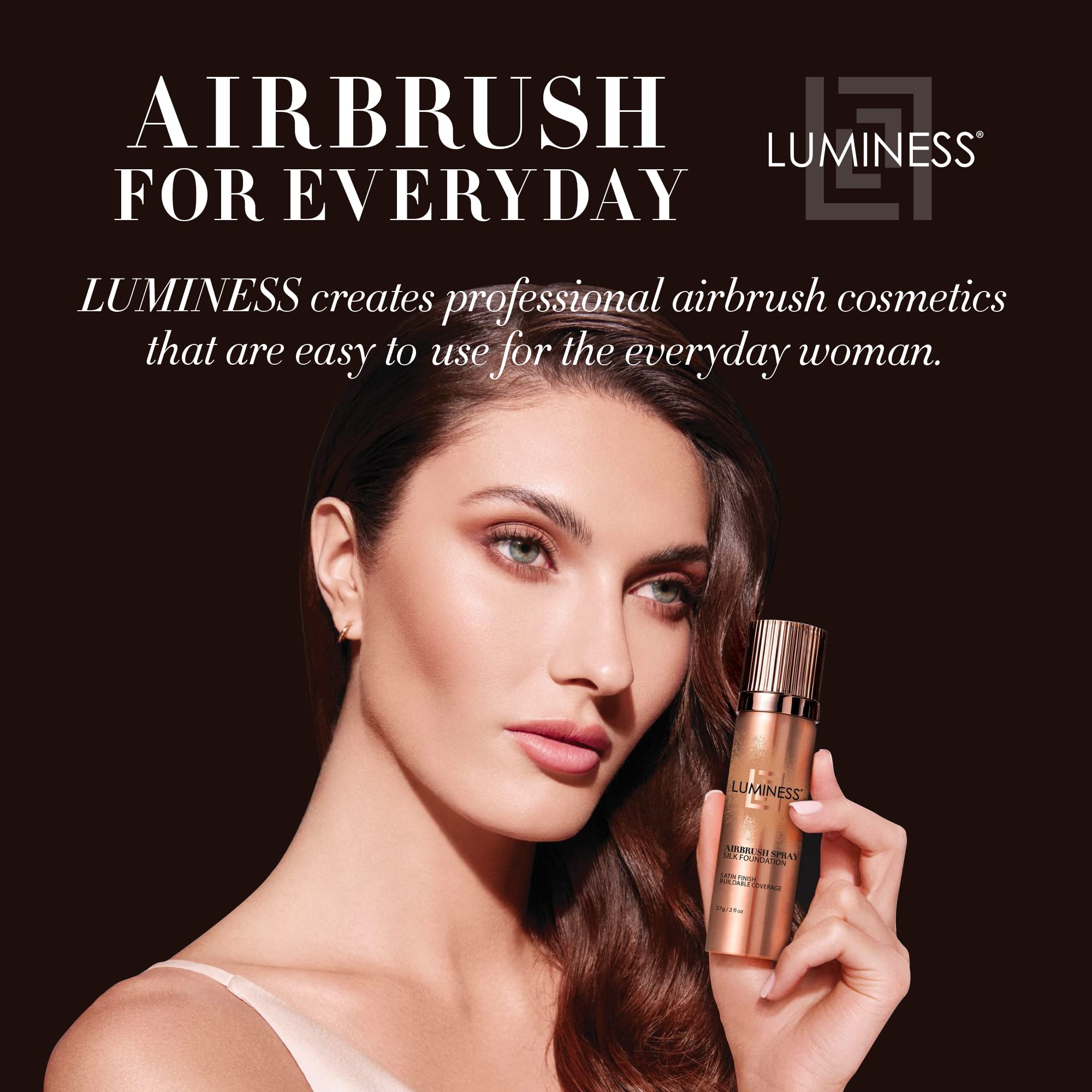 Luminess Silk, tono medio realza la naturalidad y brillo saludable.