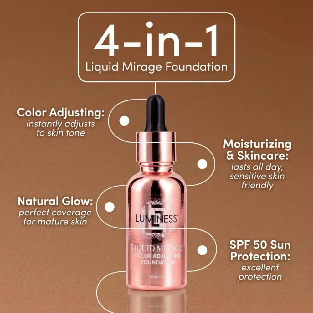 LUMINESS Liquid Mirage buffing brush for smooth, airbrushed blending