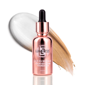 LUMINESS Liquid Mirage, textura sedosa que se adapta al tono de piel con acabado natural.