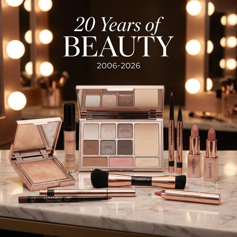 Luminess uso diario: maquillaje rápido con acabado luminoso.