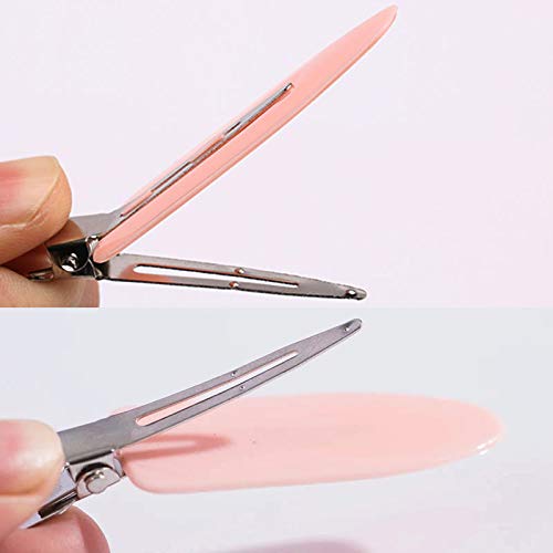 Pinzas LUOTIVON sin doblar de tamaño mini para flequillo sin peso.