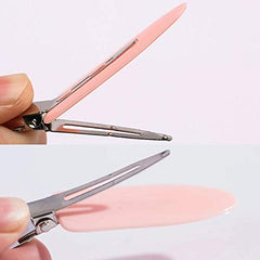 Pinzas LUOTIVON sin doblar de tamaño mini para flequillo sin peso.