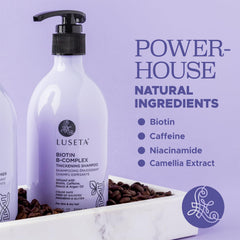 Luseta Biotina B-Complejo shampoo apto para color y tintura del cabello