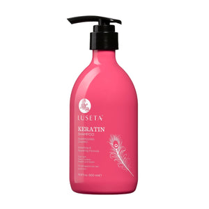 Luseta Keratina Champú: pelo seco y dañado, hidratación profunda para cabello suave.