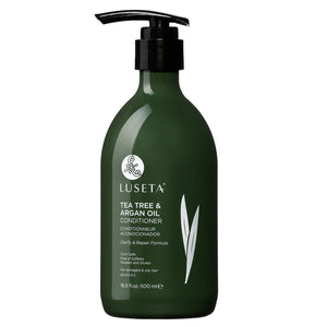 Luseta Aceite de Árbol de Té Condicionador, botella vertida, hidratación suave para el cabello.