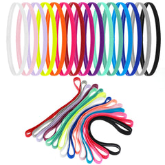 Bandas elásticas Lusofie delgadas multicolor para cabello y deporte