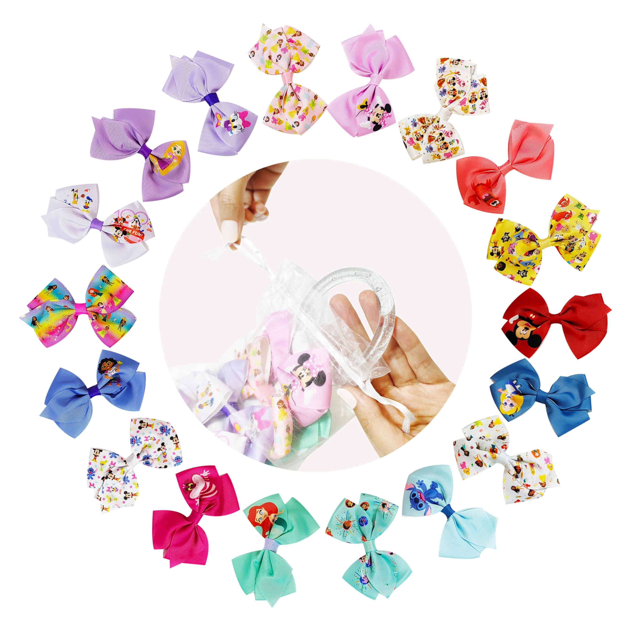 LUV HER Disney 100, conjunto 18 horquillas Disney para edades 3+