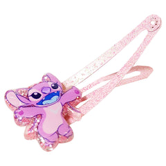 Pinzas para el cabello coloridas LUV HER Disney Stitch, ideales para peinados rápidos.
