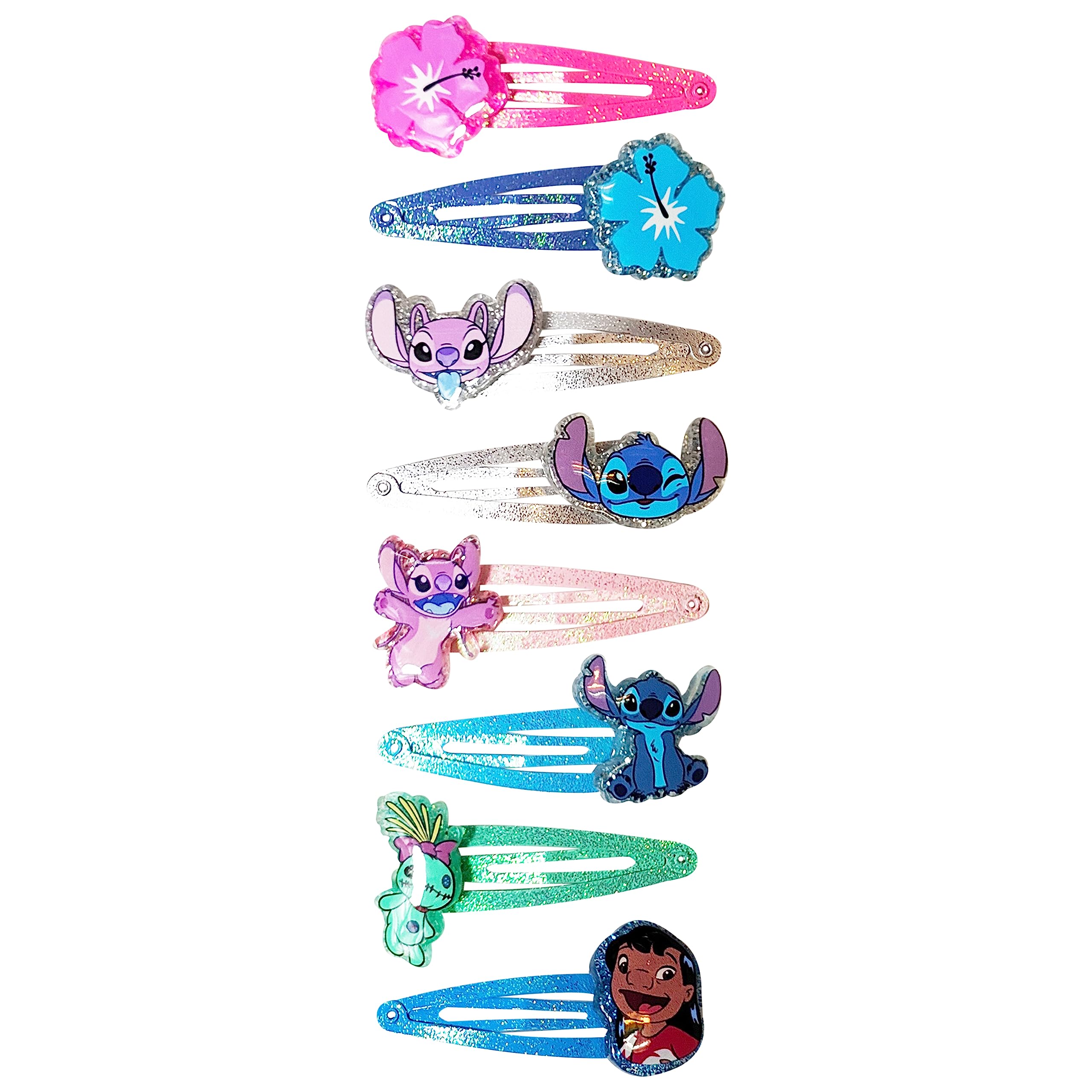 Pinzas seguras para la piel de niñas, LUV HER Disney Stitch.