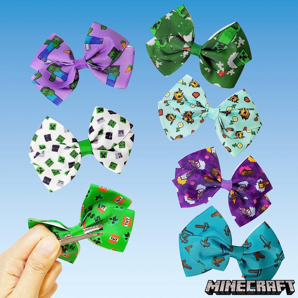 LUV HER Minecraft lazos multicolor, prácticos para peinados rápidos