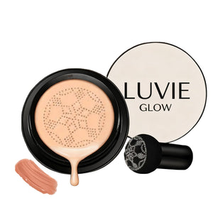 Luvie Glow Esponja Cobertura Plena: piel uniforme y poros minimizados