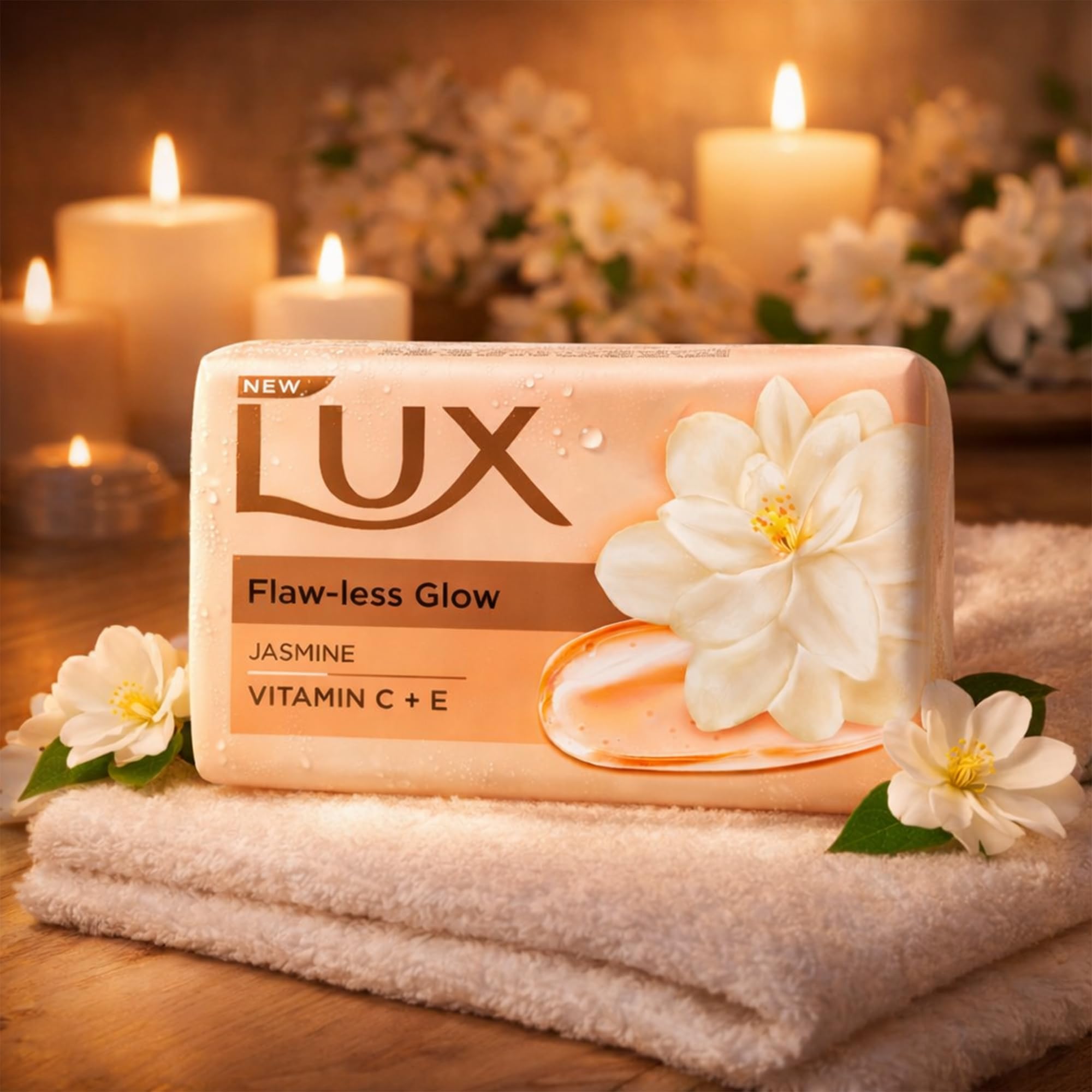 Lux Jabón 150 g, empaque elegante para rutina diaria.