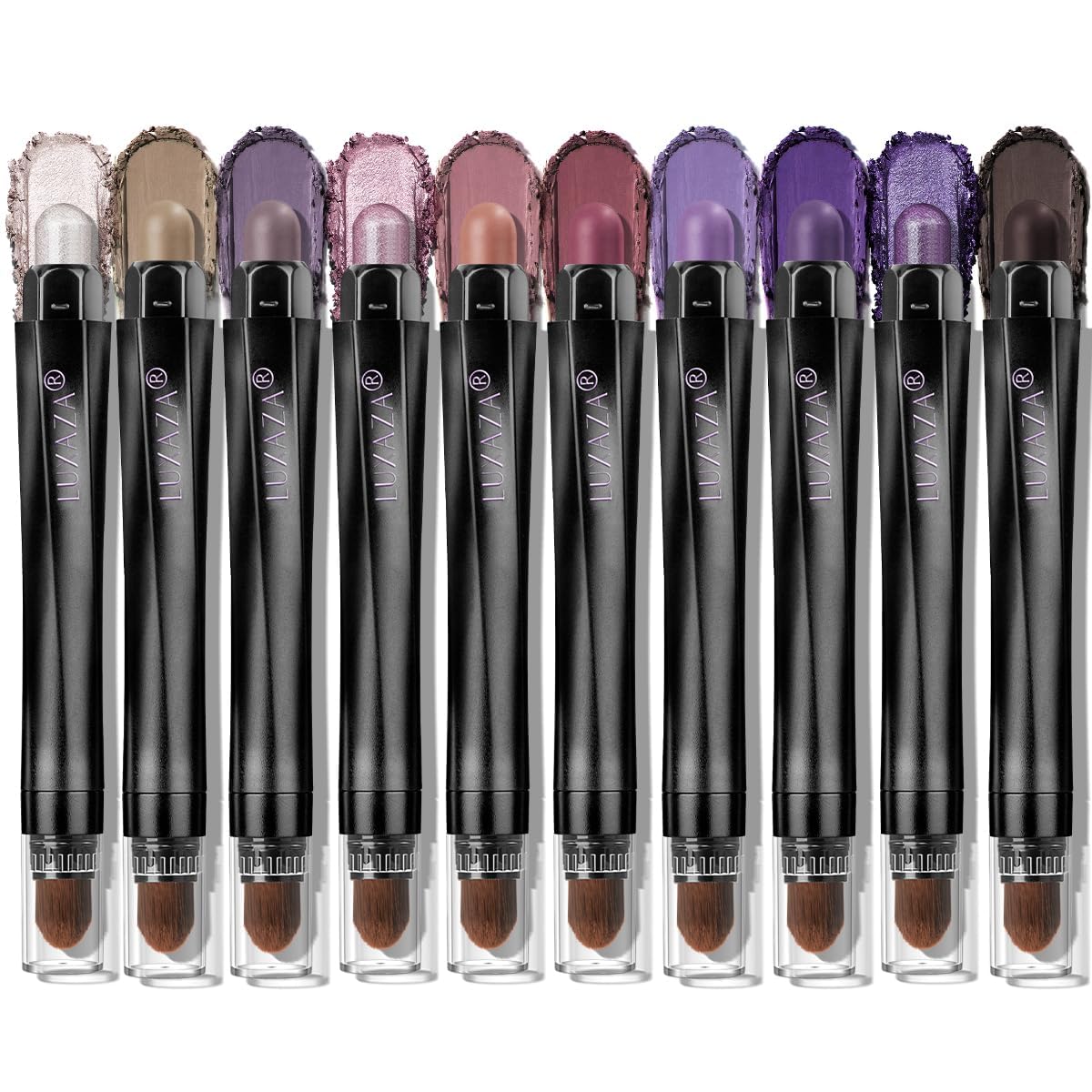 Luxaza Sombra Ojos Barra Púrpura con color intenso para párpados vibrantes
