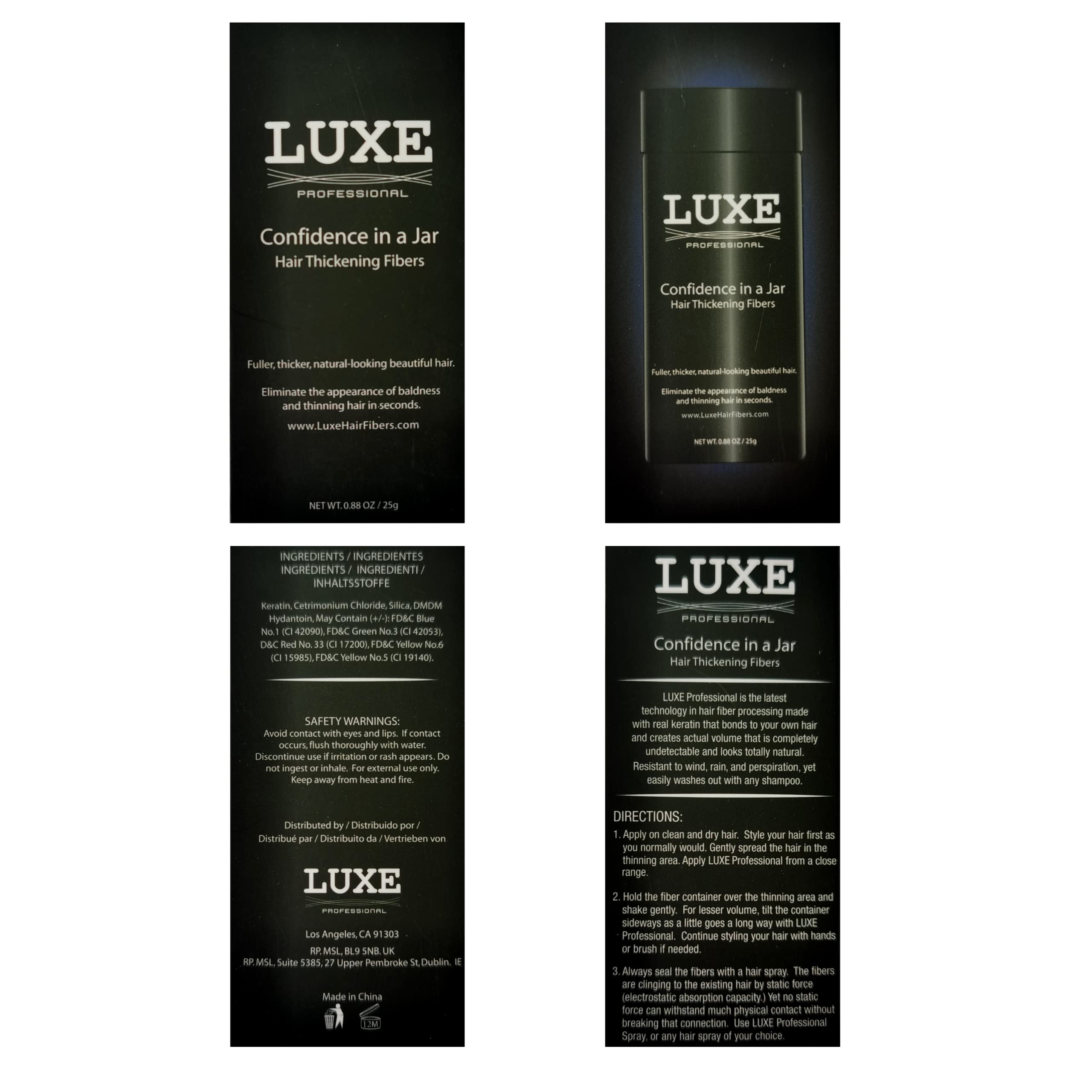 LUXE Professional funciona para todos los tipos y colores de pelo.