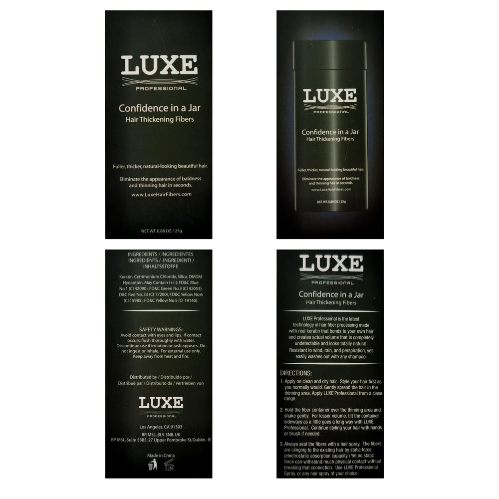LUXE Professional funciona para todos los tipos y colores de pelo.