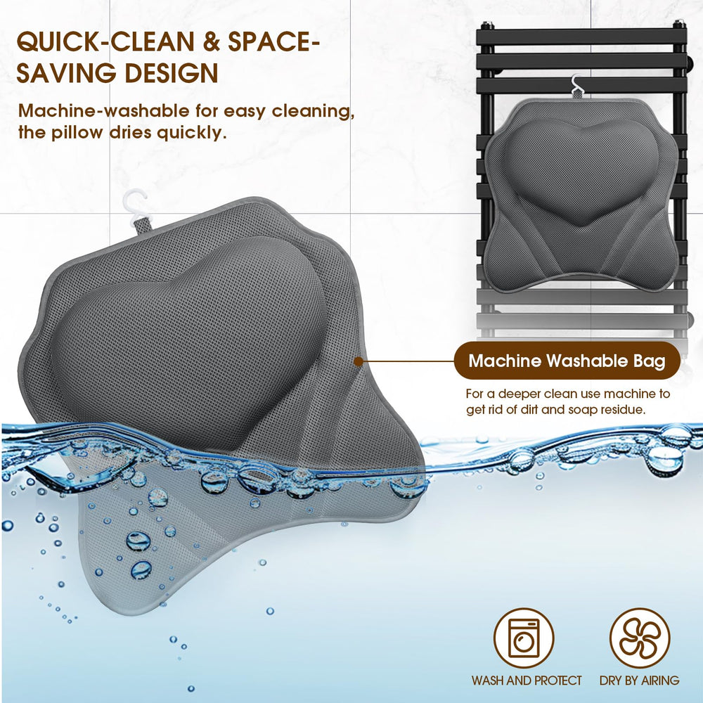 LuxStep almohada con gancho para secado y almacenamiento.