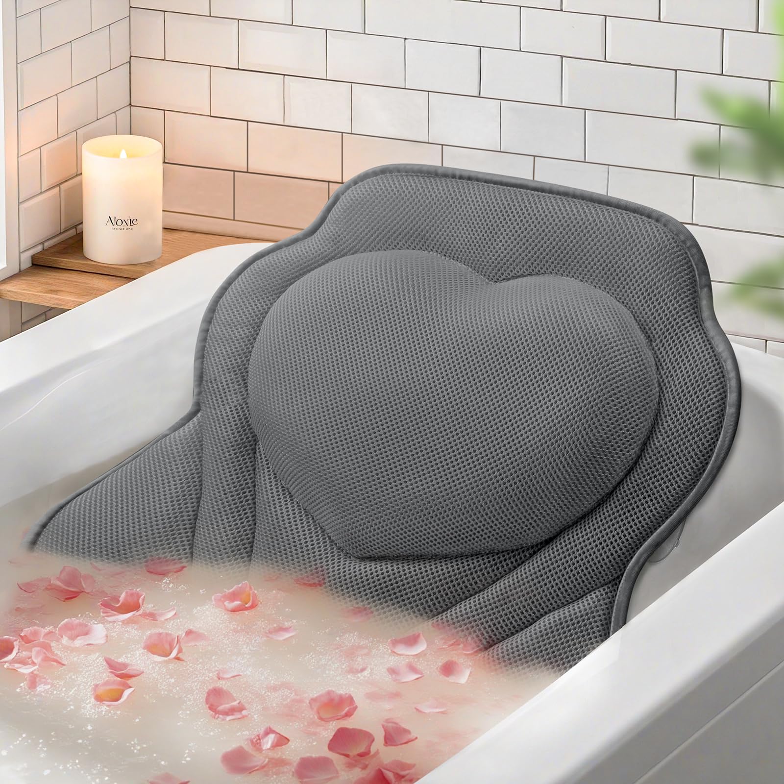 LuxStep almohada de baño con malla ventilada para mayor frescura.