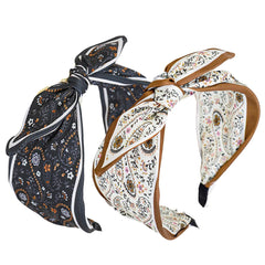 diadema lvyeer con lazo floral y orejas de conejo, ideal para estilos diarios