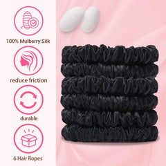 Lwoeo seda morera 100% para cabello suave y menos fricción.