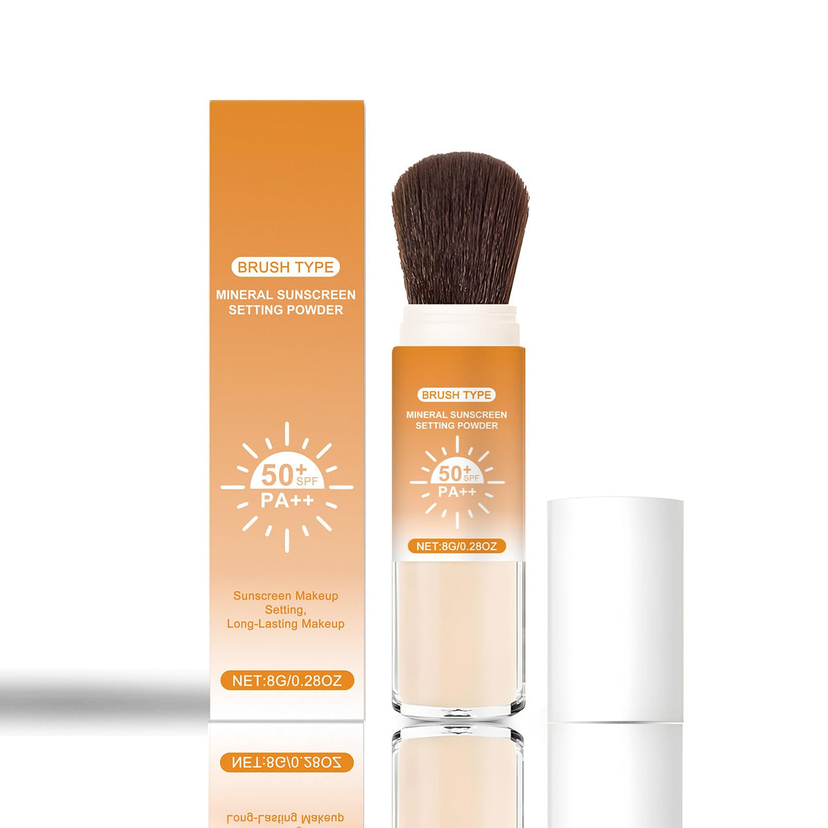 Lyjinbc Polvo fijador mineral SPF50 para rostro con acabado mate suave