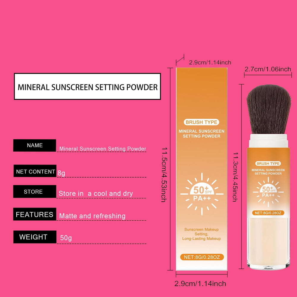 Lyjinbc Polvo fijador mineral uso diario para piel y cabello
