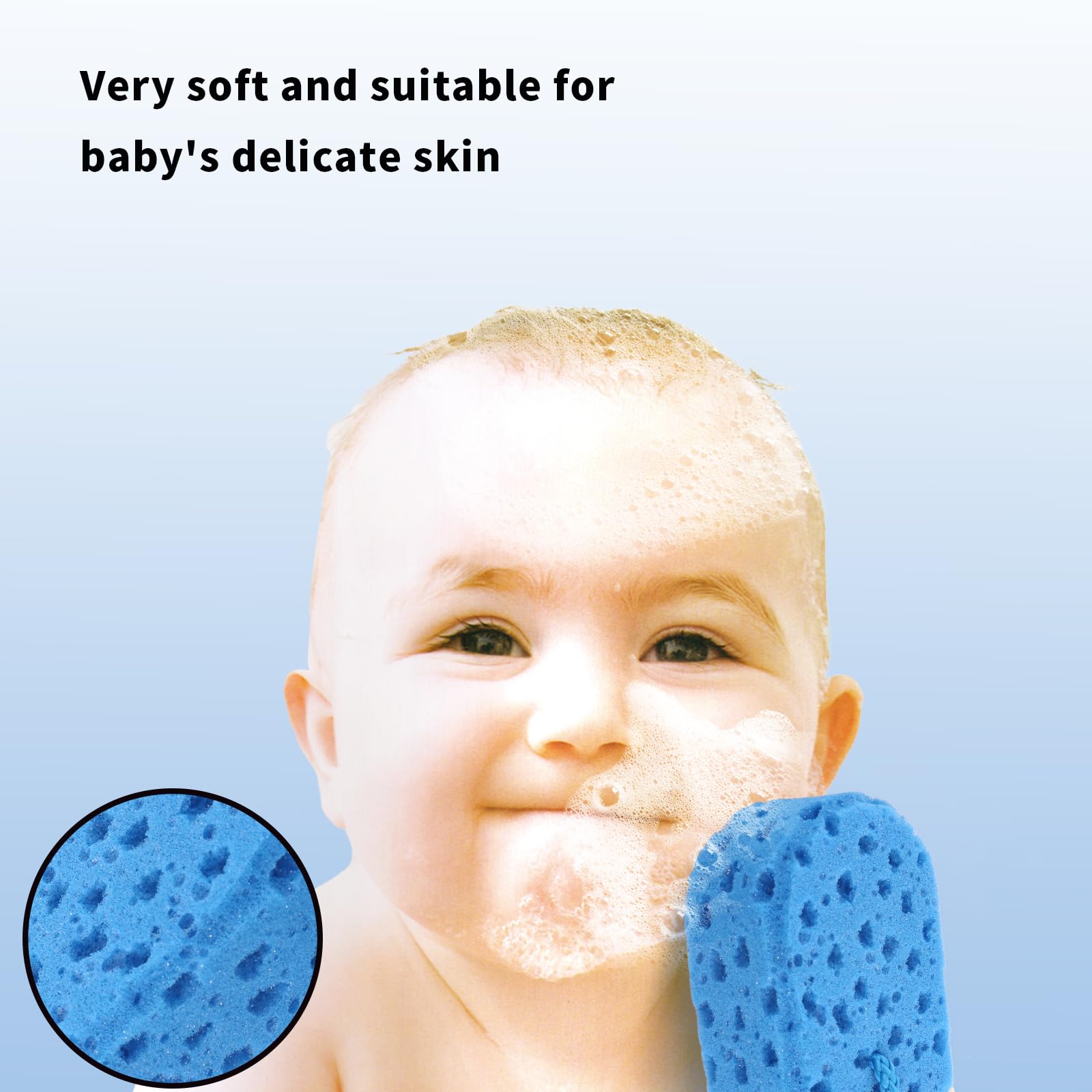 Esponja LYMCY beige para exfoliar suavemente y piel hidratada