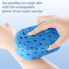 Esponja LYMCY exfoliante cian para generar abundante espuma