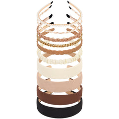 LYroo banda-cabello-ancha-metal-perlas: estilo elegante y cómodo para ocasiones diarias.