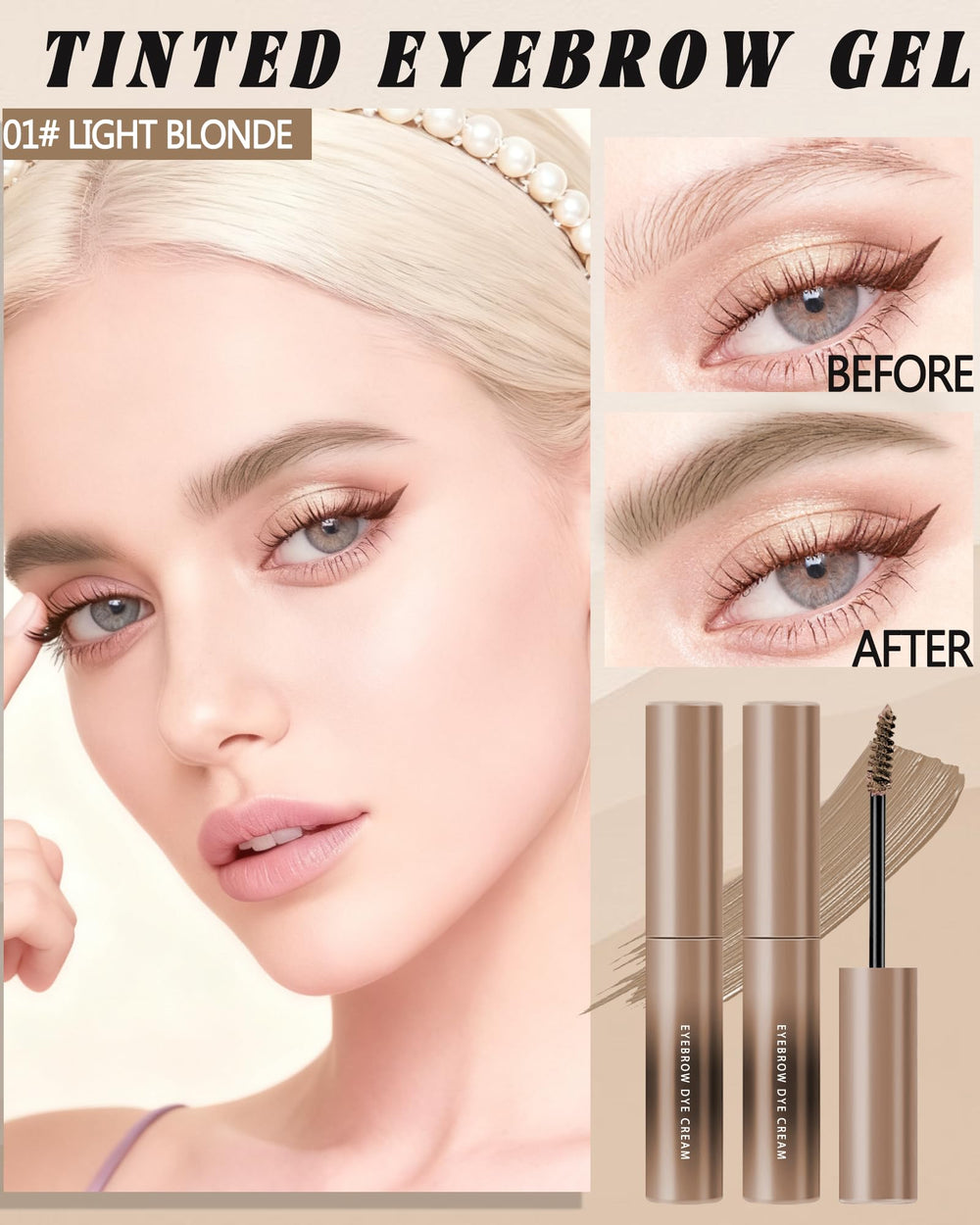 LYSdefeu aplicador fino para cejas con precisión.
