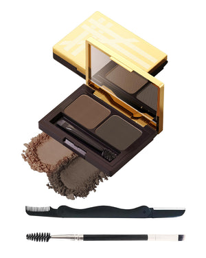 LYSdefeu Cejas: paleta de dos colores con espejo para retoques rápidos.