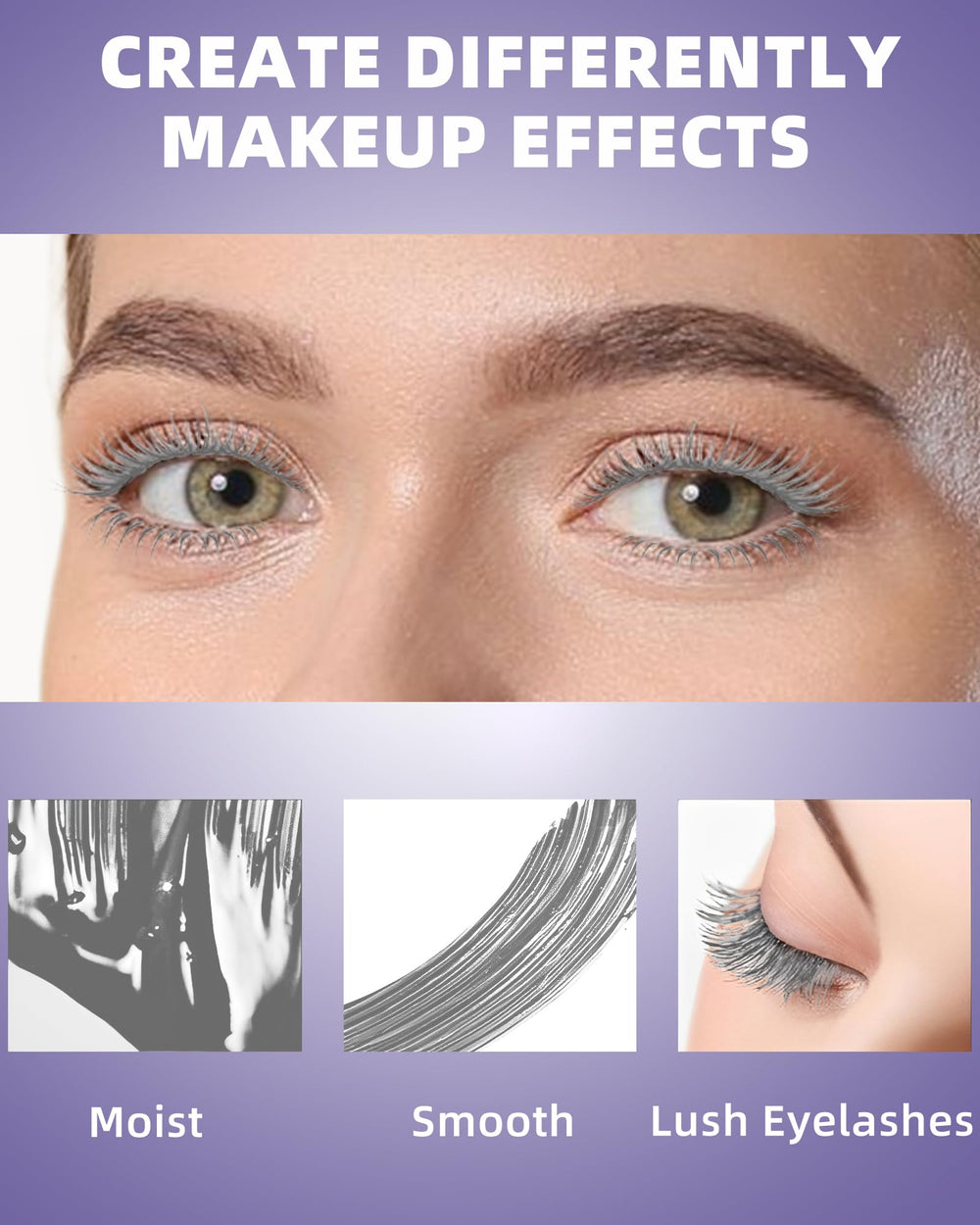 LYSdefeu mascara 5D gris apta para diario fiestas y eventos.