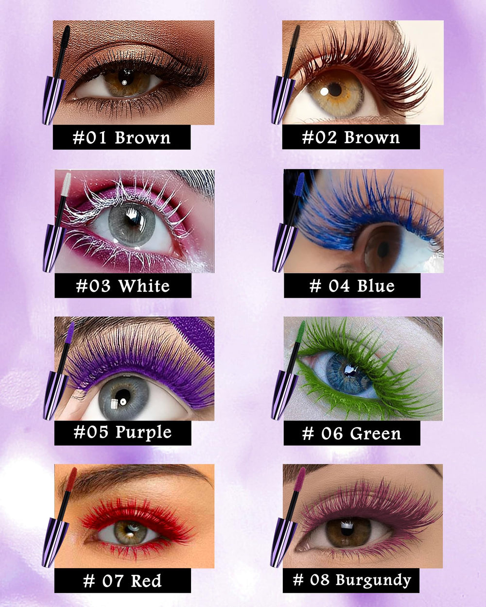 LYSdefeu Mascara 5D: brocha ovalada que aporta volumen y longitud sin grumos.
