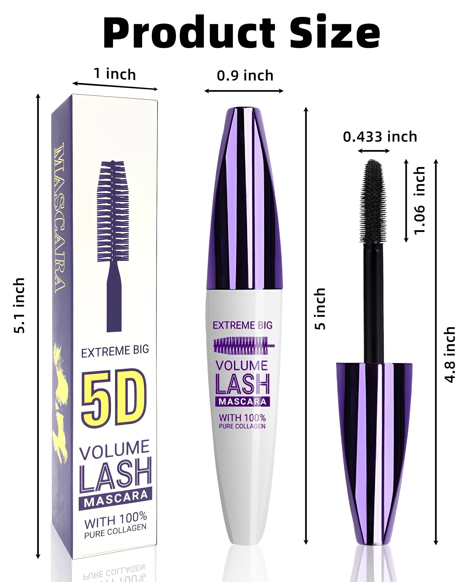 LYSdefeu Mascara 5D: perfecto para look diario con color suave o intenso.