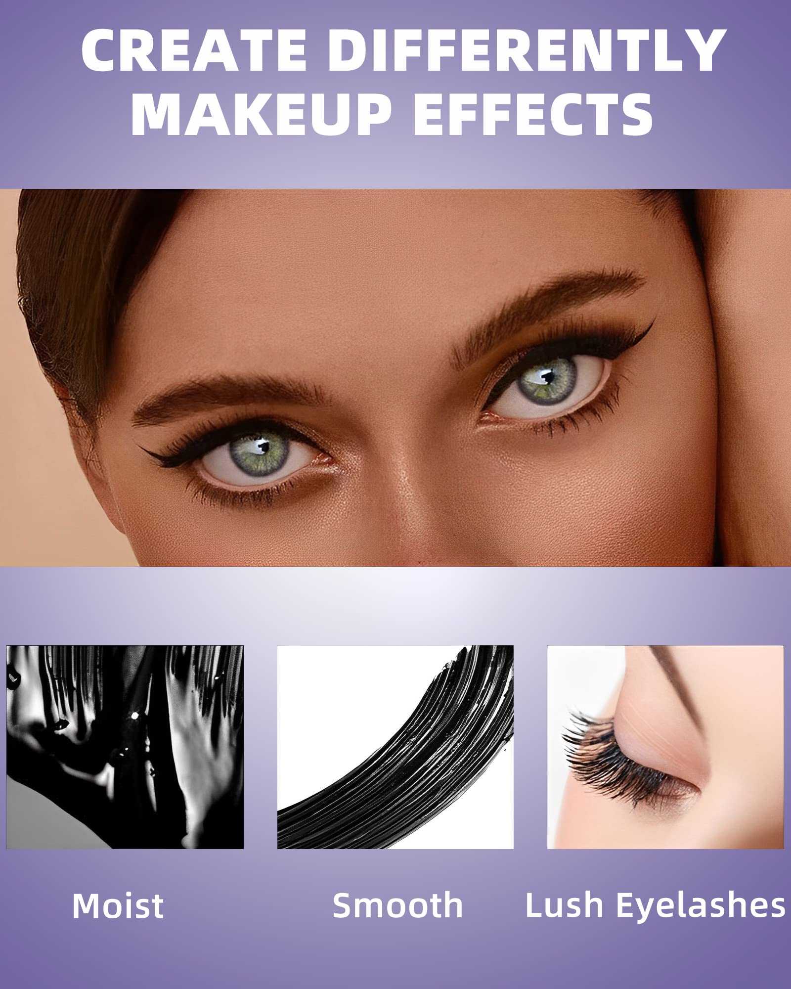 LYSdefeu Mascara 5D: sin grumos y fácil de retirar con desmaquillante suave.