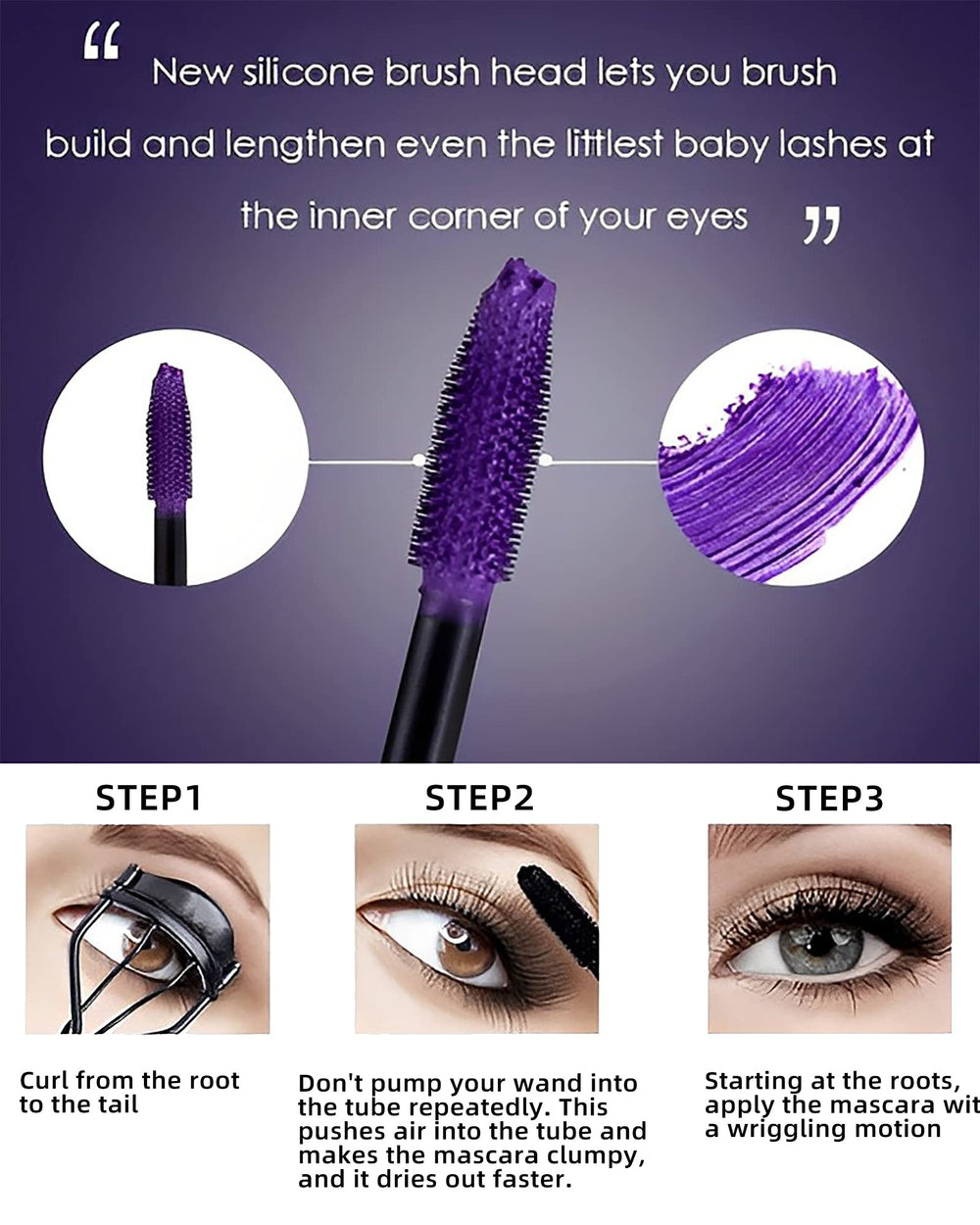 LYSdefeu Mascara 5D: volumen y longitud desde la raíz para pestañas llamativas.