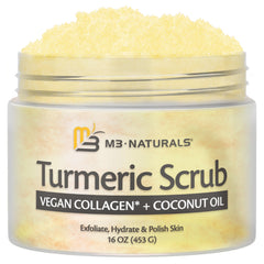 M3 Naturals Exfoliante Curcuma Rostro: tono uniforme y brillo natural.