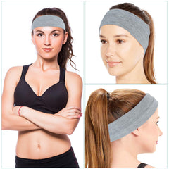 Bandas para la cabeza Mabor antideslizantes en blanco para cardio