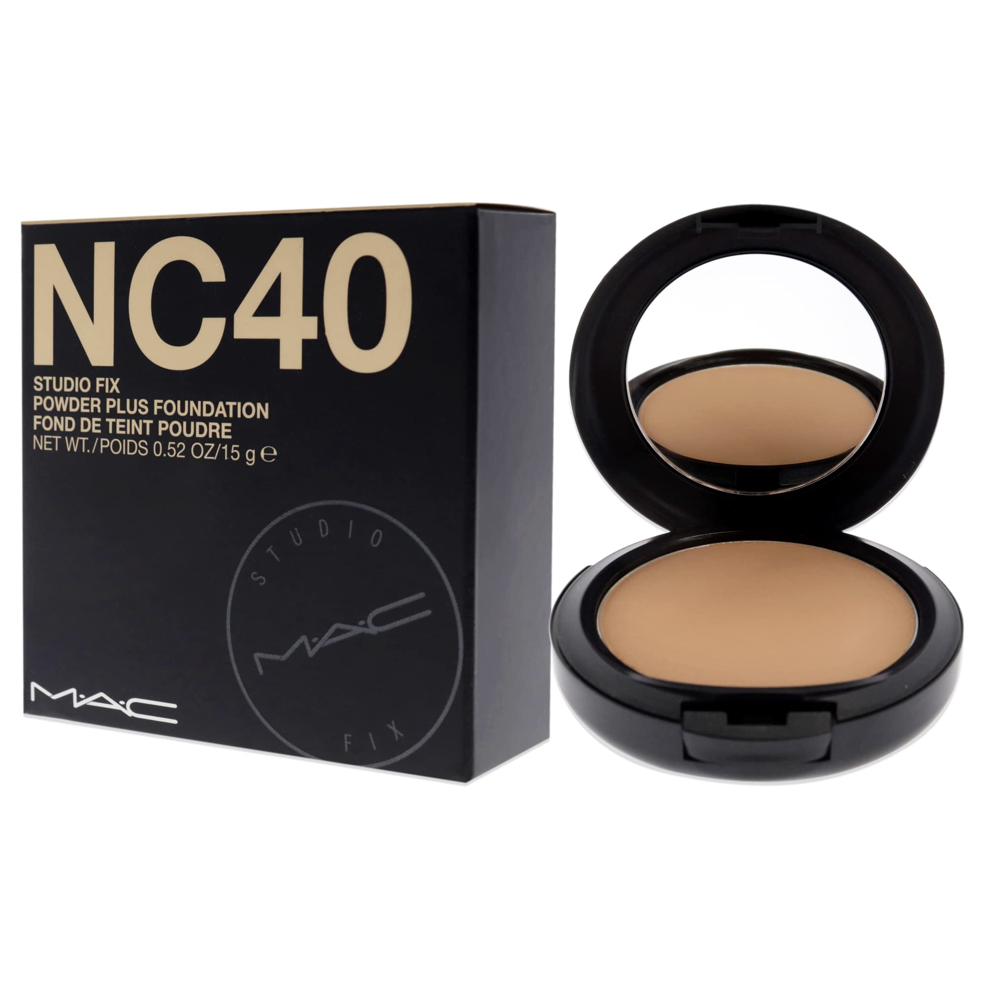 MAC Studio Fix Powder Plus Foundation textura suave que dura todo el día.
