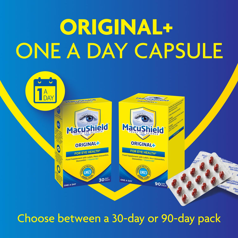 Gama MacuShield única con opciones masticables, vegetariano y Omega 3