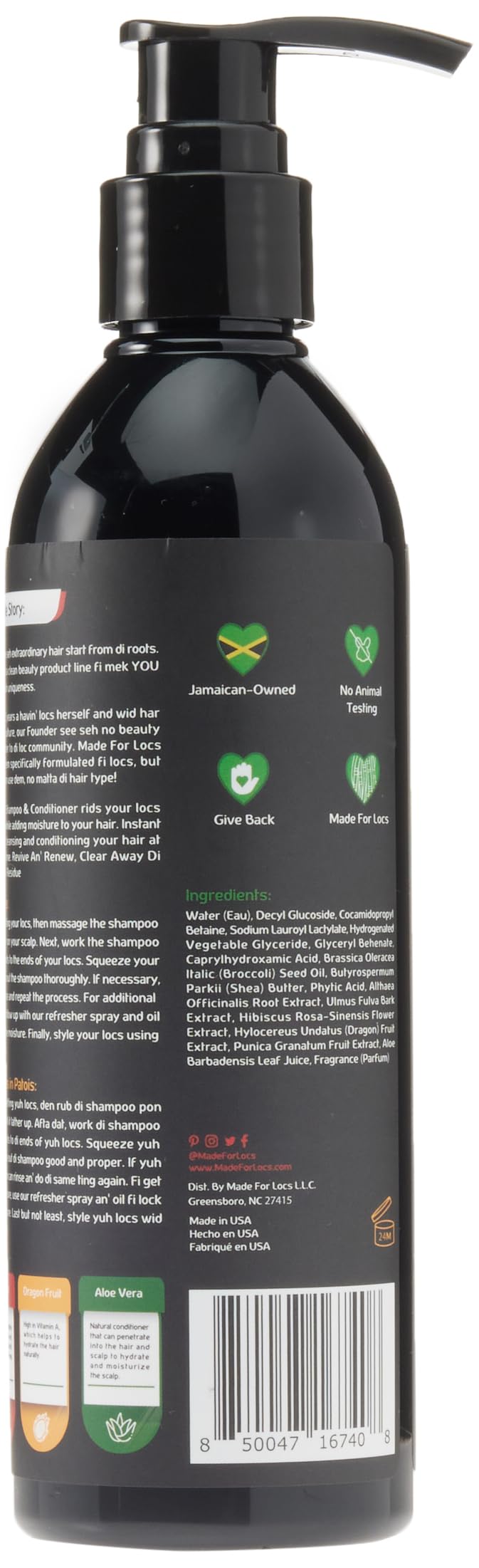 Made For Locs Jamaica Rasta Cleanse: enfoque sin sulfatos para cabello suave