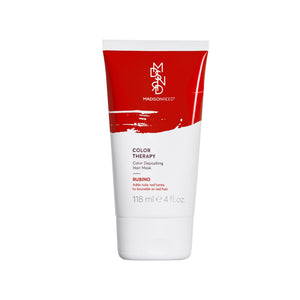 Madison Reed Color Therapy Rubino — botella que realza tono rubí en cabello castaño