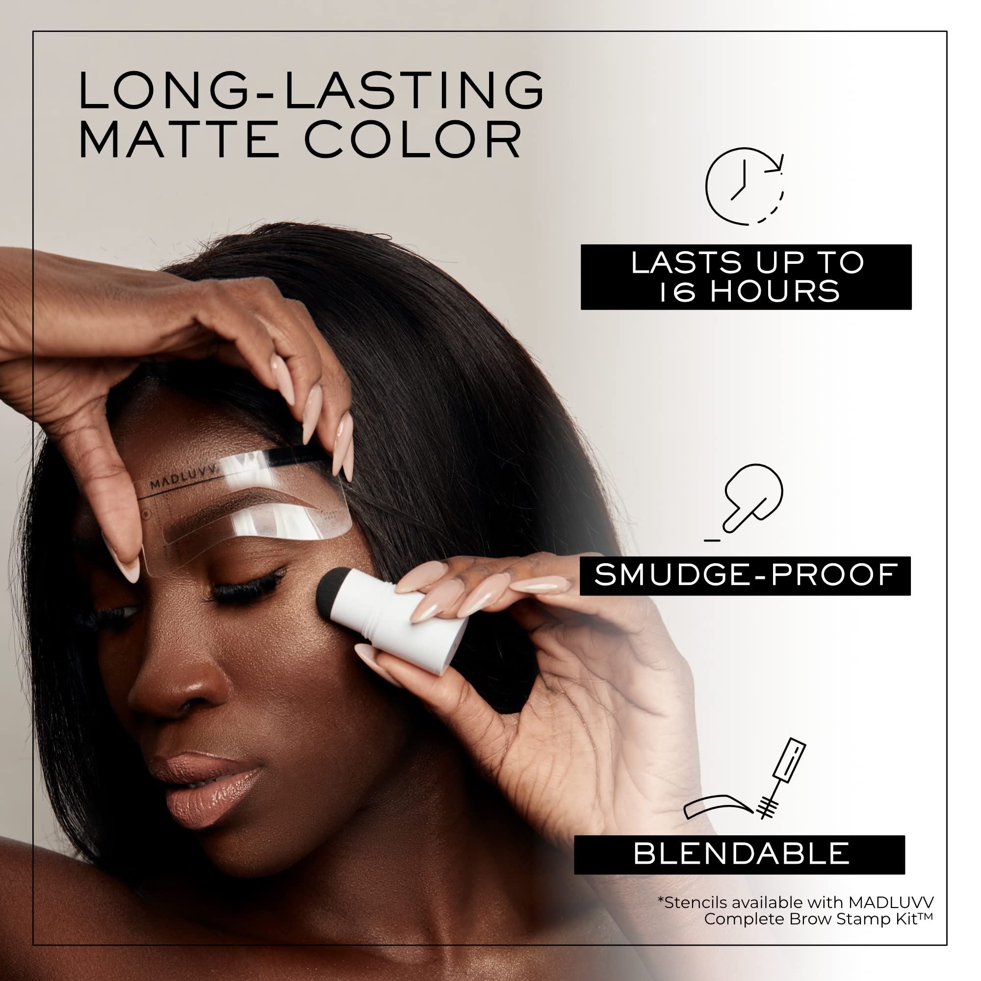 MADLUVV Brow Stamp cobertura cejas natural: acabado mate y realista.