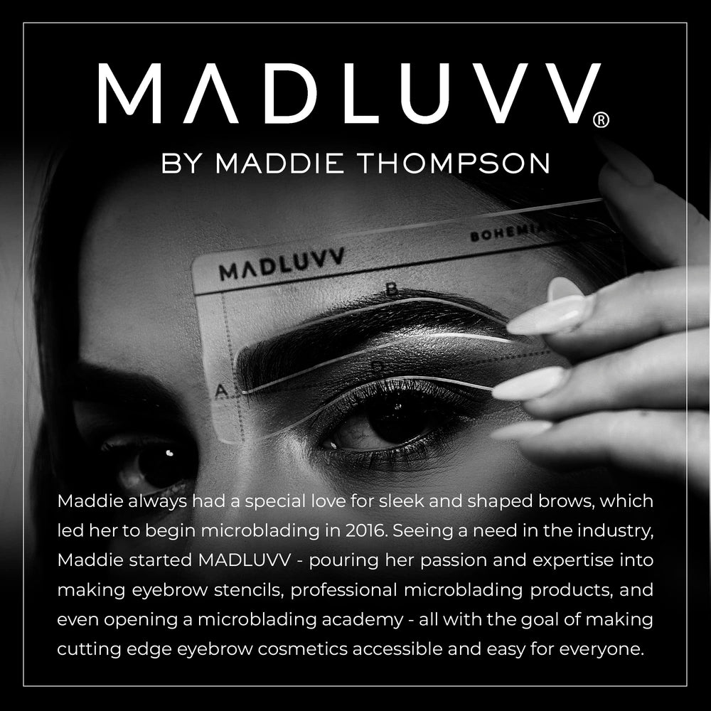 MADLUVV Brow Stamp relleno de raíces: retoques rápidos de canas y líneas capilares.