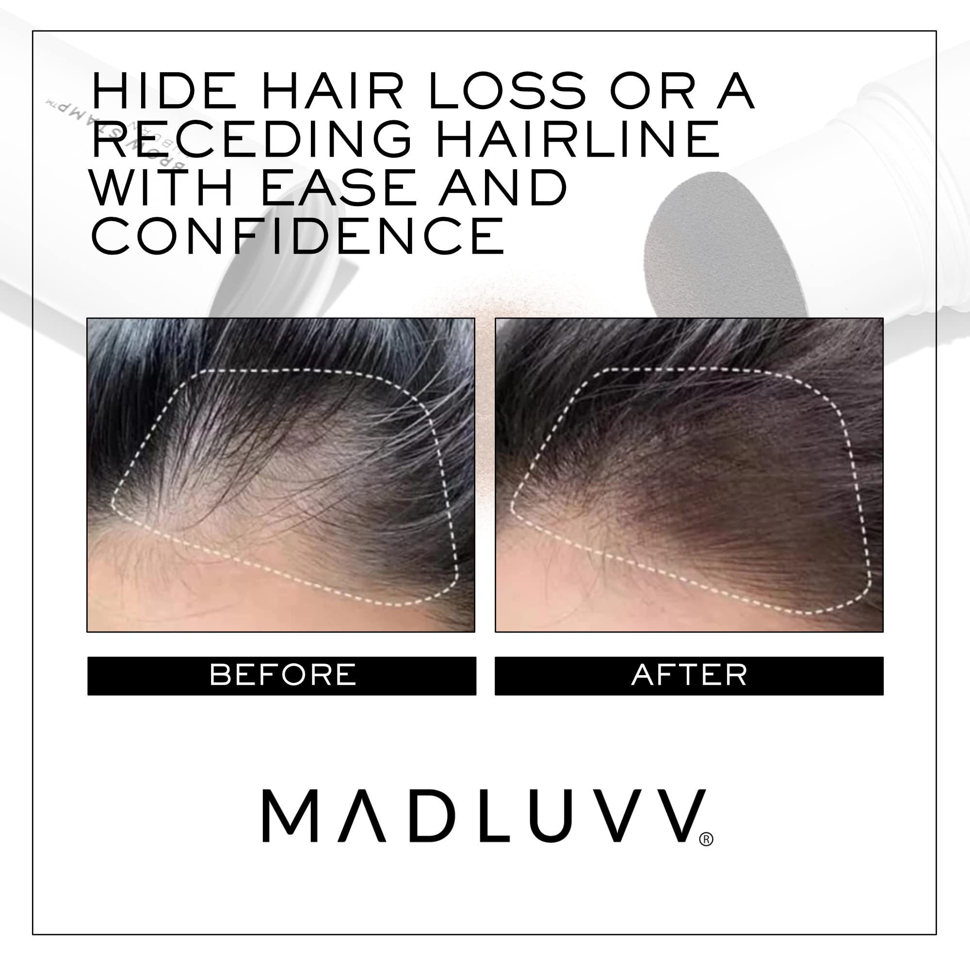 MADLUVV Brow Stamp tono marrón claro: ideal para cejas claras.