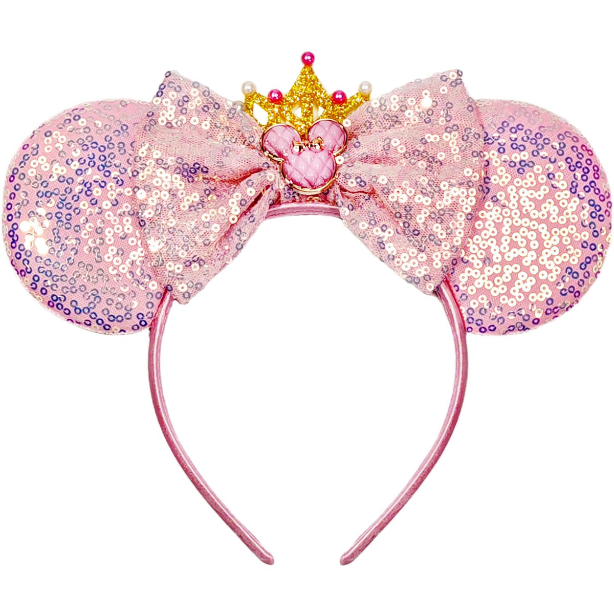 MADO orejas de ratón iridiscentes, accesorio perfecto para fiestas y disfraces coloridos.